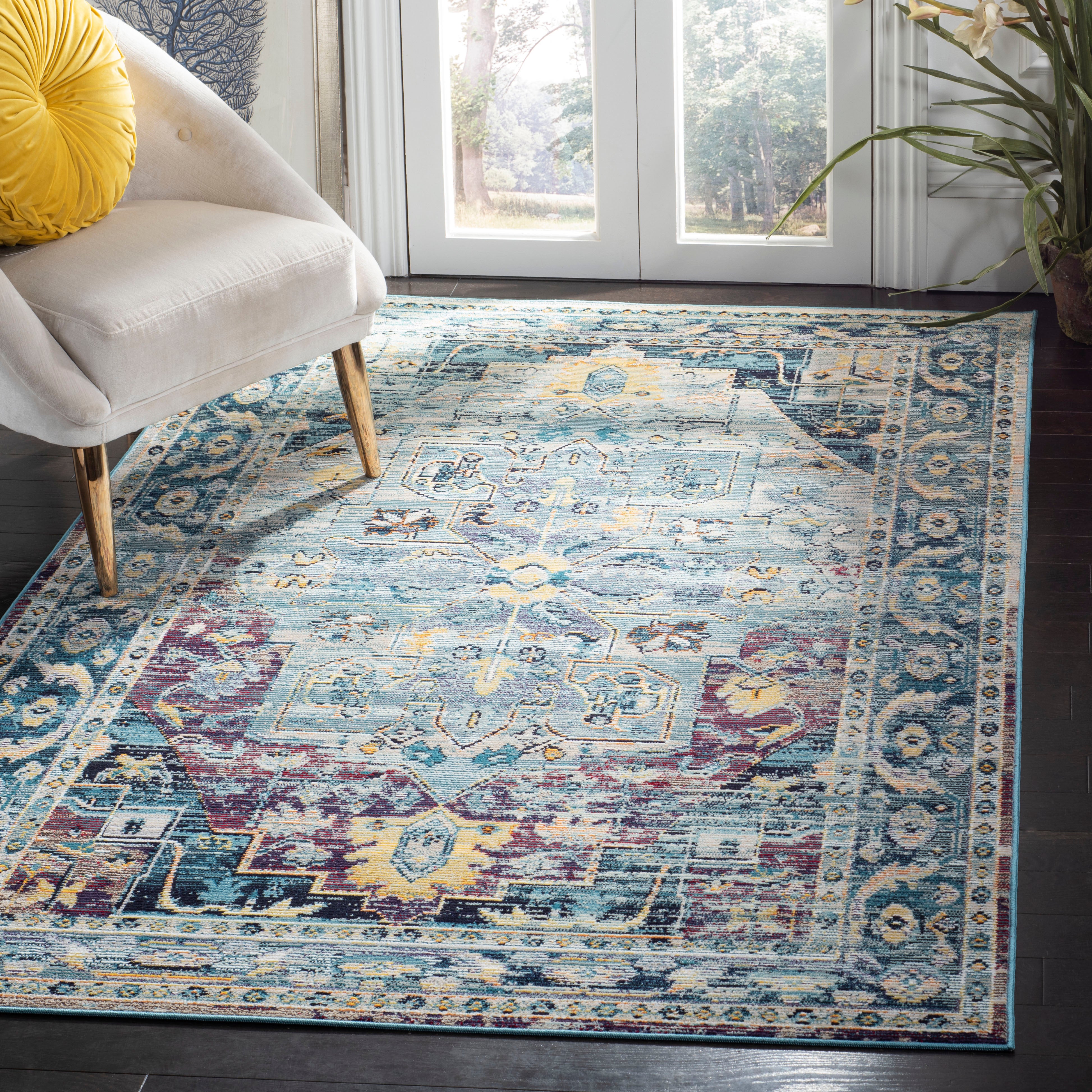 Safavieh Crystal 503 Rug, CRS503 - Teal / Purple