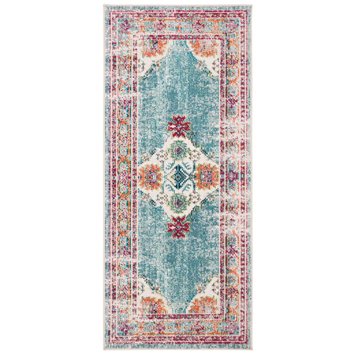 Safavieh Crystal 522 Rug, CRS522 - Cream / Turquoise