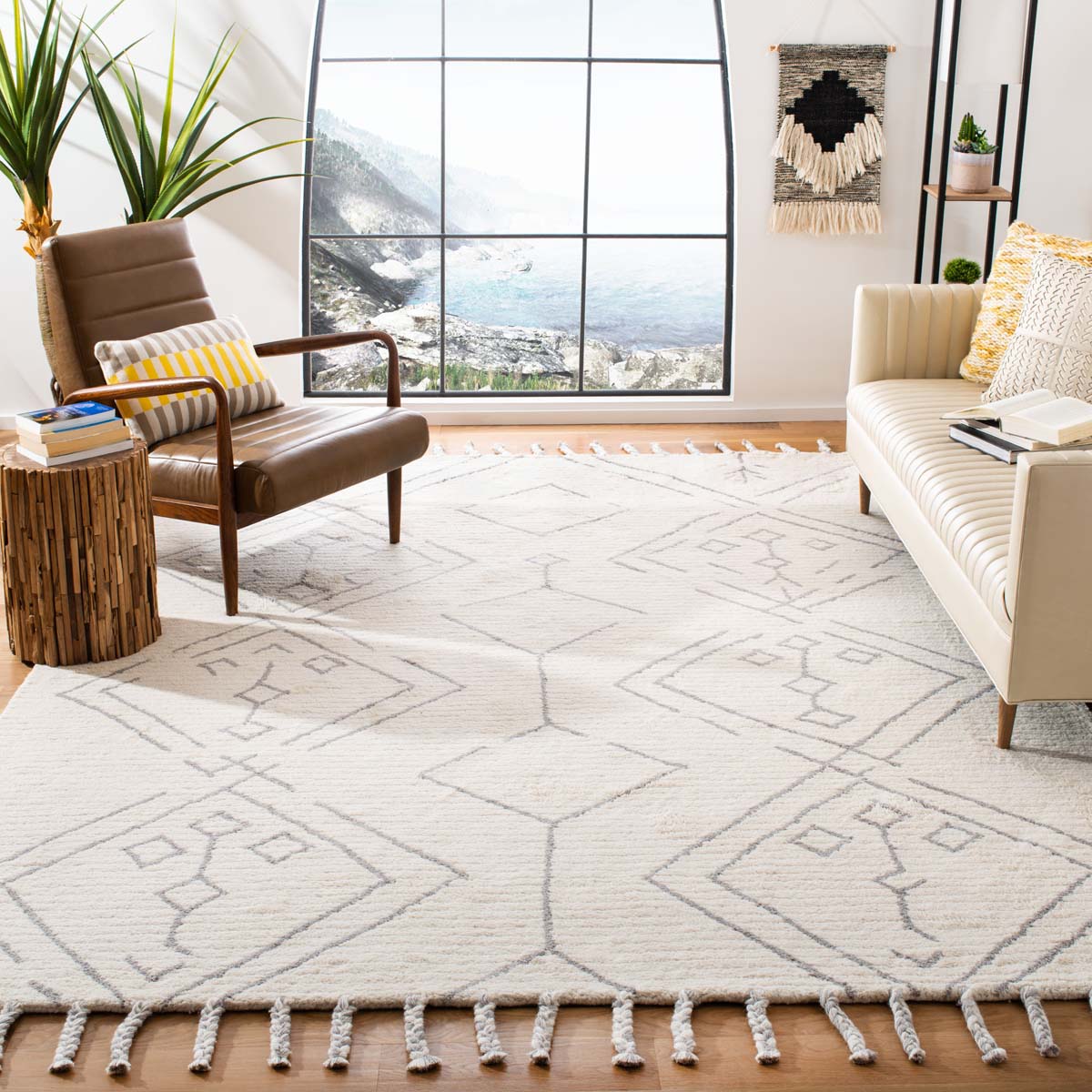 Safavieh Casablanca 201 Rug, CSB201 - Ivory / Silver
