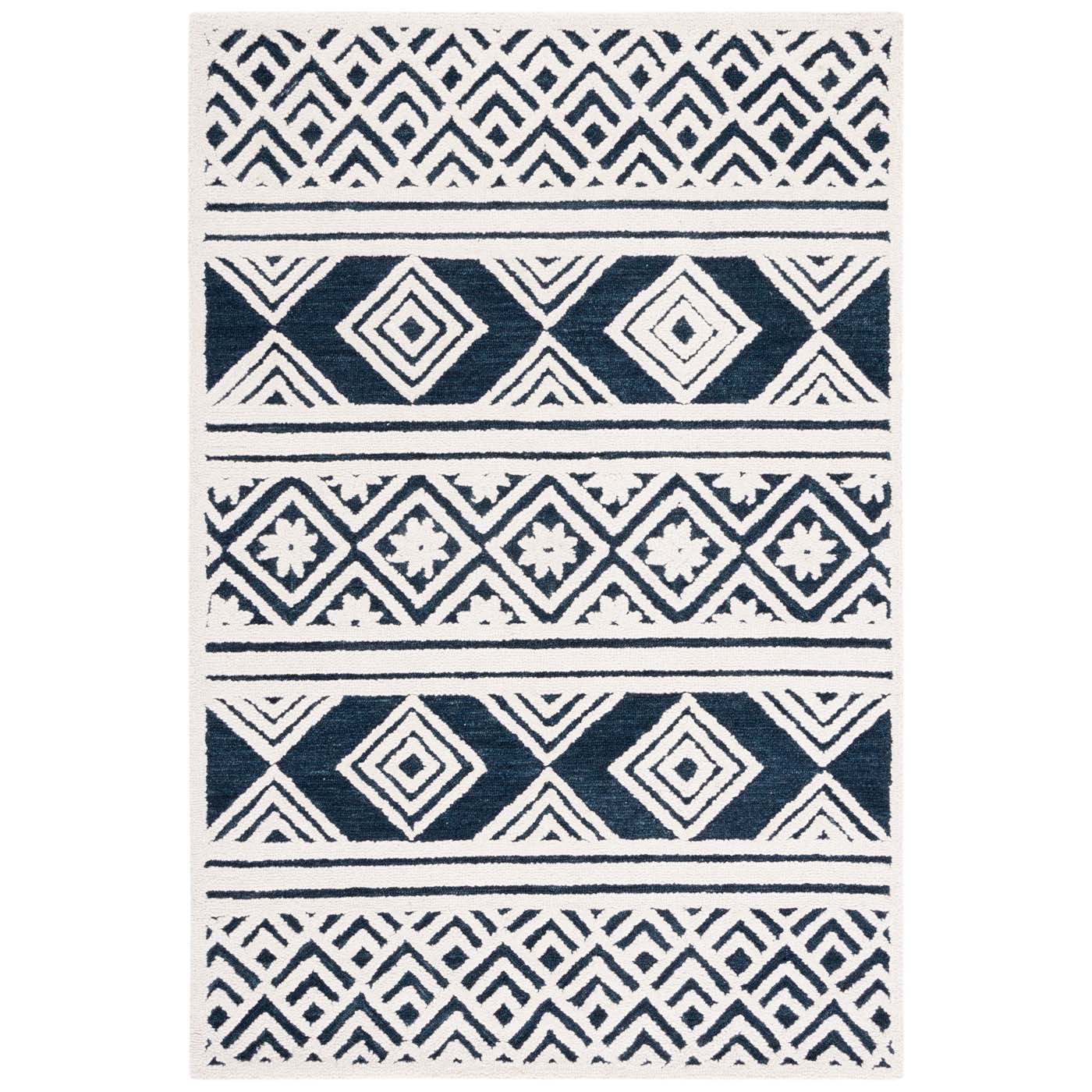 Safavieh Casablanca 377 Rug, CSB377 - Ivory / Navy