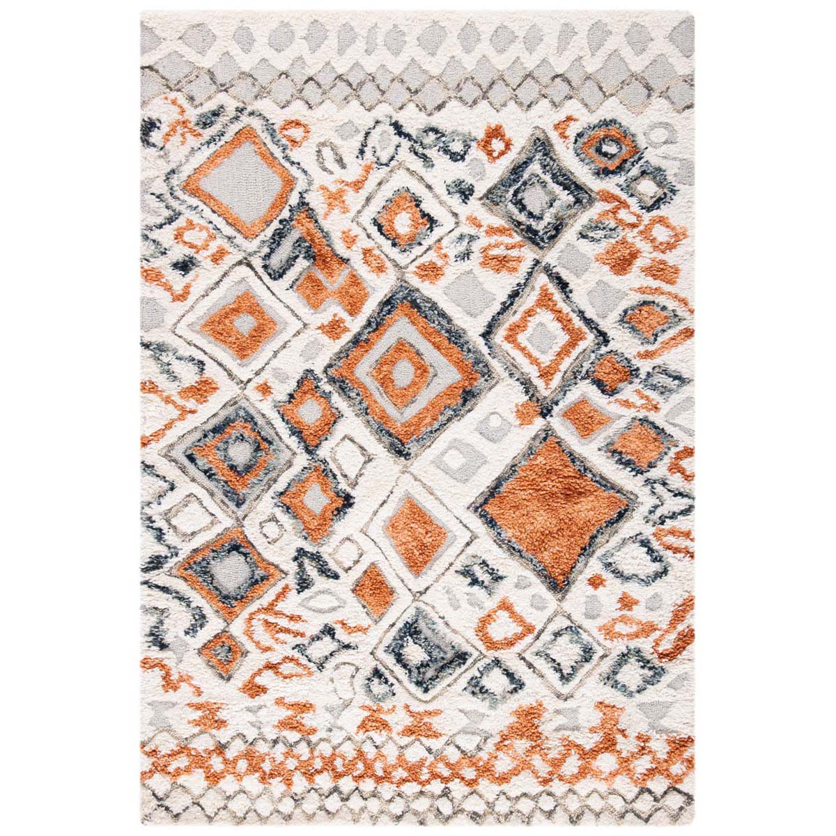 Safavieh Casablanca Shag 618 Rug, CSB618 - Ivory / Brown