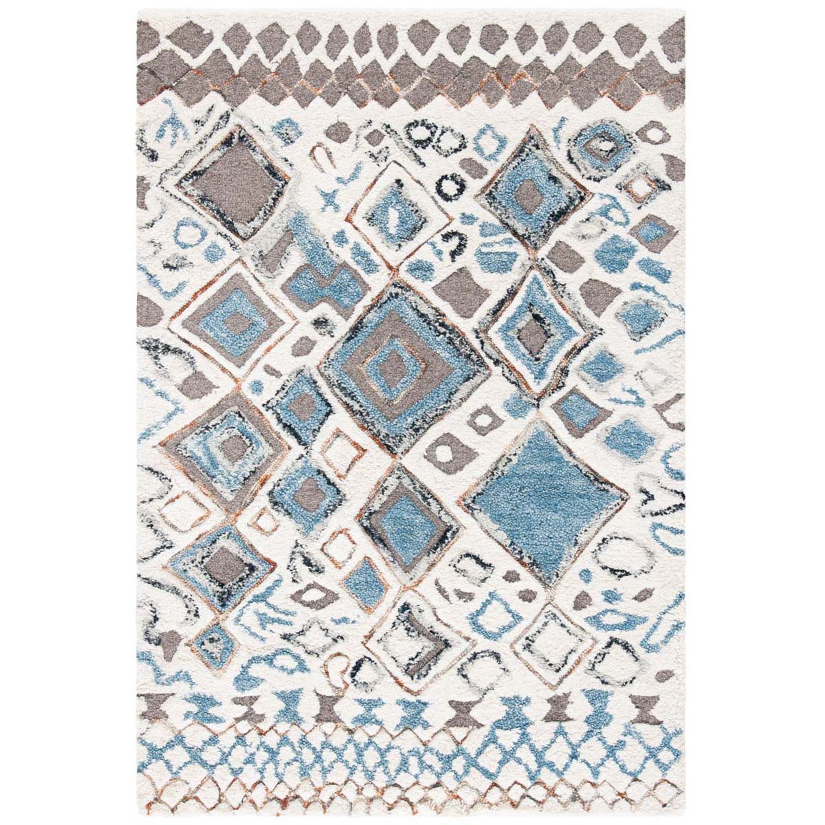 Safavieh Casablanca Shag 618 Rug, CSB618 - Beige / Navy