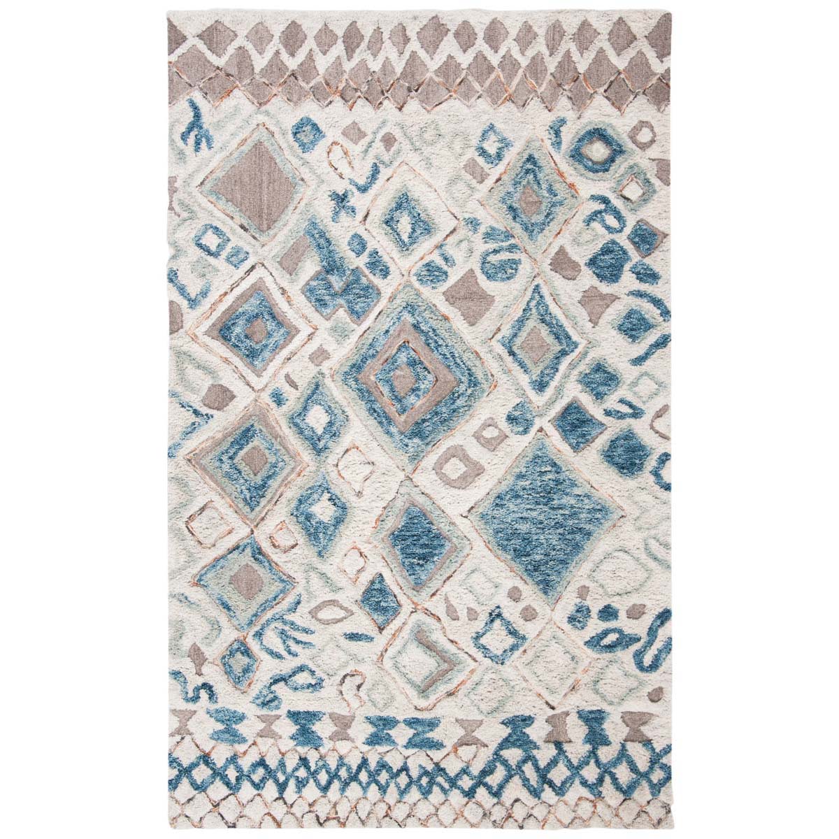 Safavieh Casablanca Shag 618 Rug, CSB618 - Beige / Navy