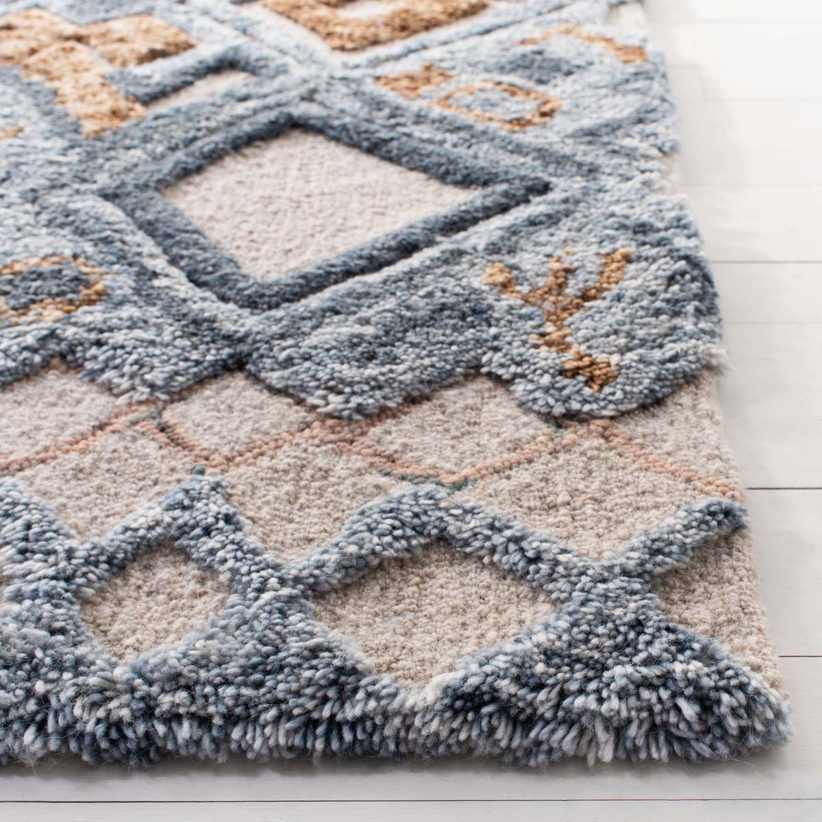 Safavieh Casablanca Shag 618 Rug, CSB618 - Grey / Gold