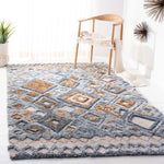 Safavieh Casablanca Shag 618 Rug, CSB618 - Grey / Gold