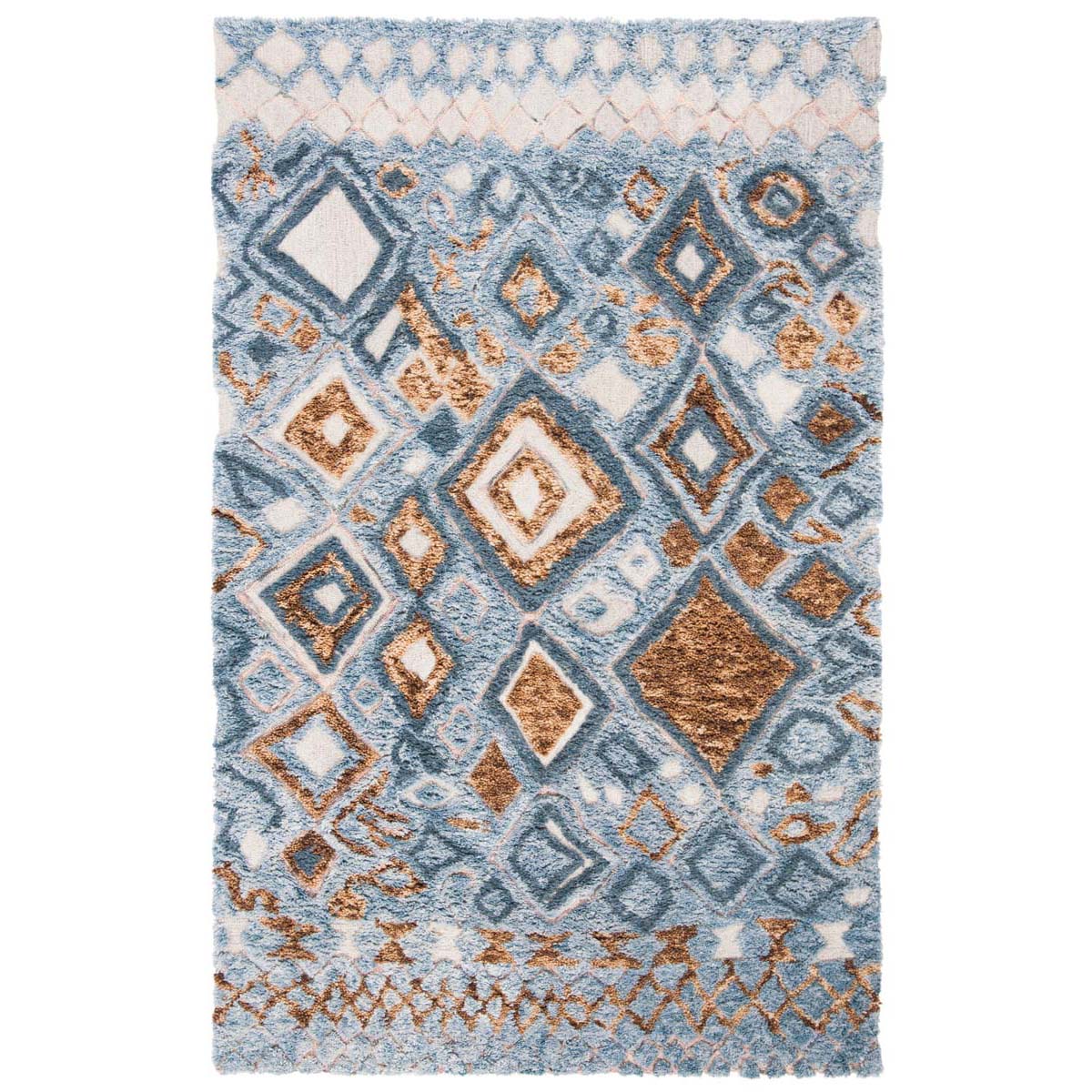 Safavieh Casablanca Shag 618 Rug, CSB618 - Grey / Gold