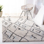 Safavieh Casablanca Shag 637 Rug, CSB637 - Grey / Ivory