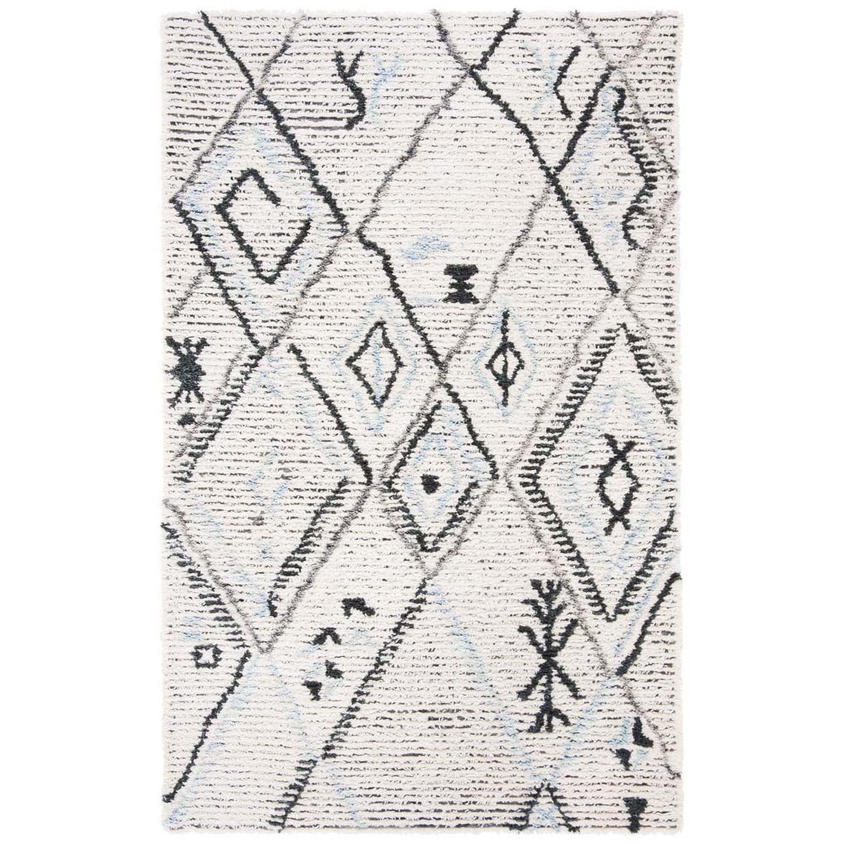 Safavieh Casablanca Shag 637 Rug, CSB637 - Grey / Ivory
