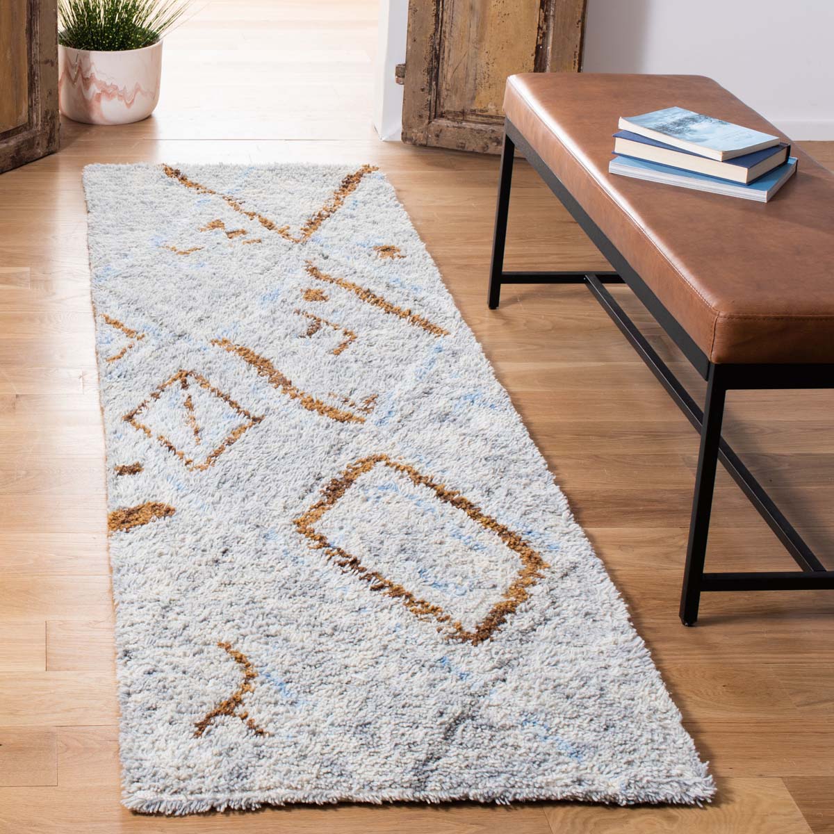 Safavieh Casablanca Shag 637 Rug, CSB637 - Grey / Blue