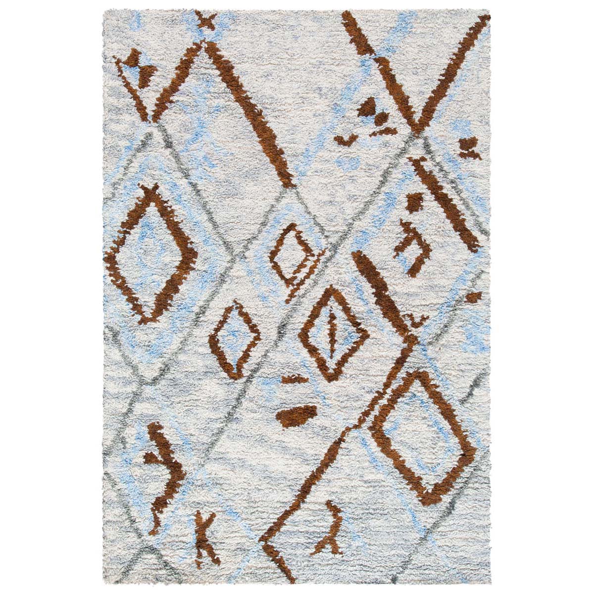 Safavieh Casablanca Shag 637 Rug, CSB637 - Grey / Blue