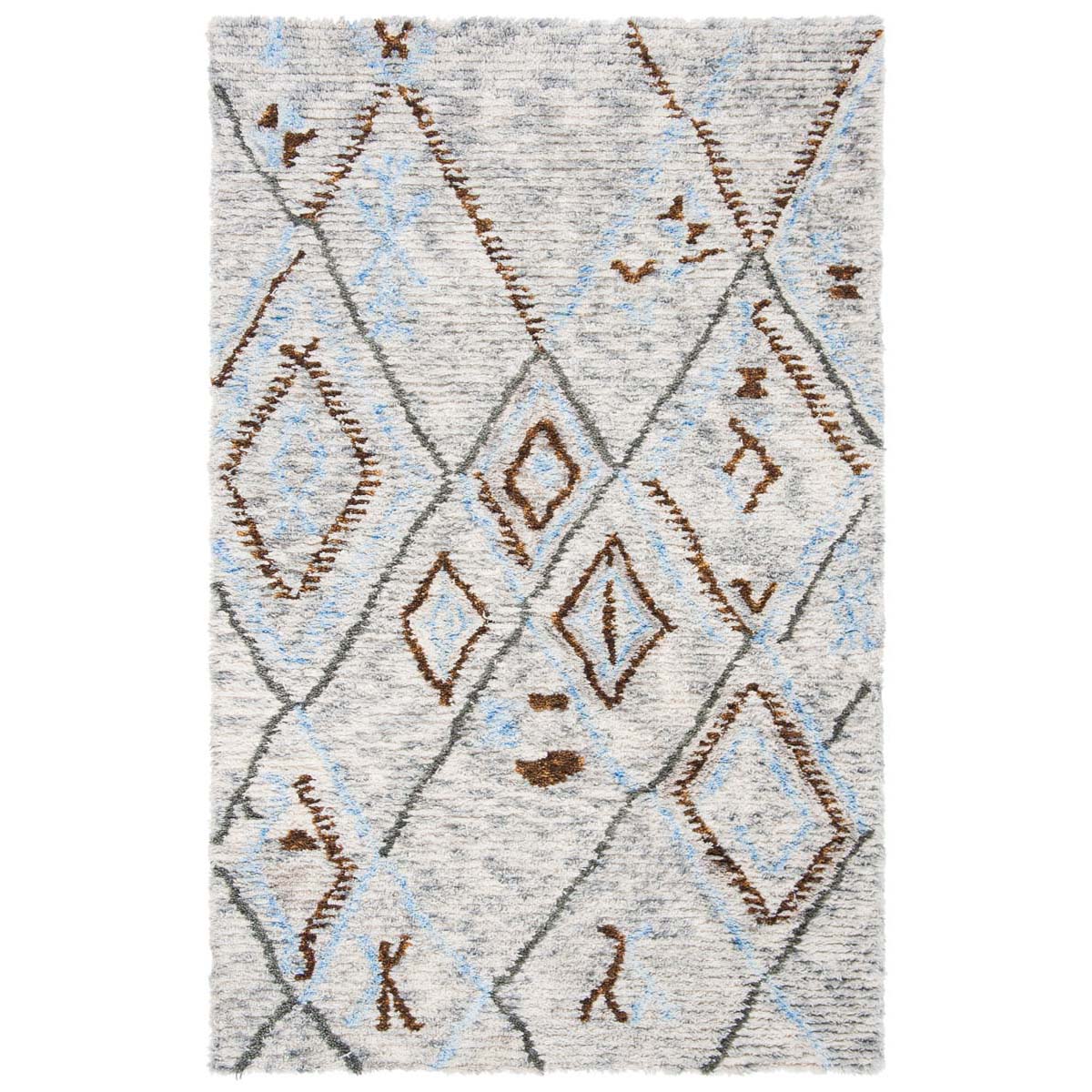 Safavieh Casablanca Shag 637 Rug, CSB637 - Grey / Blue