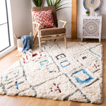Safavieh Casablanca Shag 637 Rug, CSB637 - Ivory / Charcoal