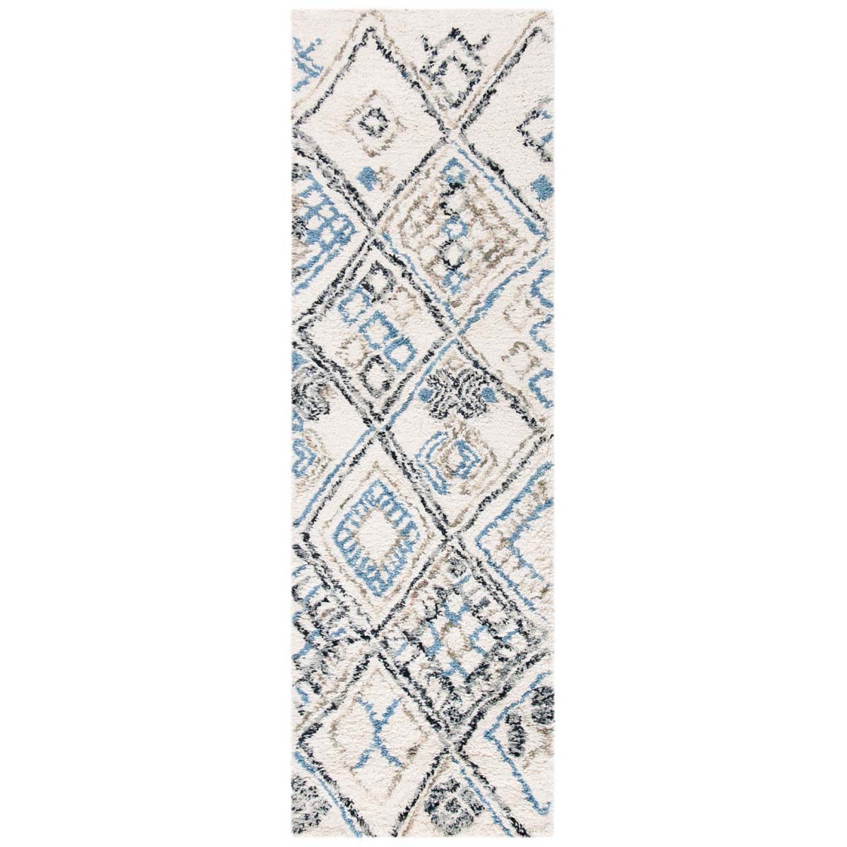 Safavieh Casablanca Shag 638 Rug, CSB638 - Black / Ivory