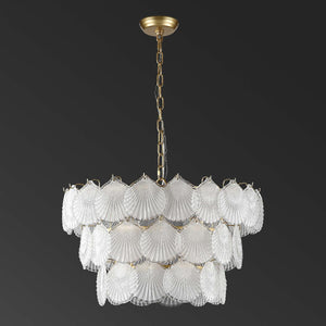 Safavieh Couture Gutierrez 3 Tier Glass Chandelier, CTL1016