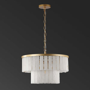 Safavieh Couture Kiandra Marble 2 Tier Chandelier, CTL1020
