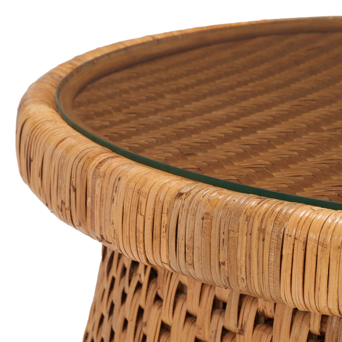 Safavieh Lianne Rattan Round Coffee Table , CWK2002 - Natural