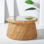 Safavieh Lianne Rattan Round Coffee Table , CWK2002 - Natural