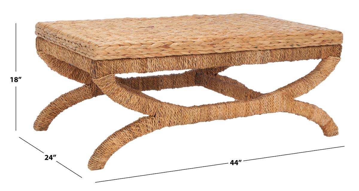 Safavieh Caycee Waterhyacinth Coffee Table , CWK2003 - Natural