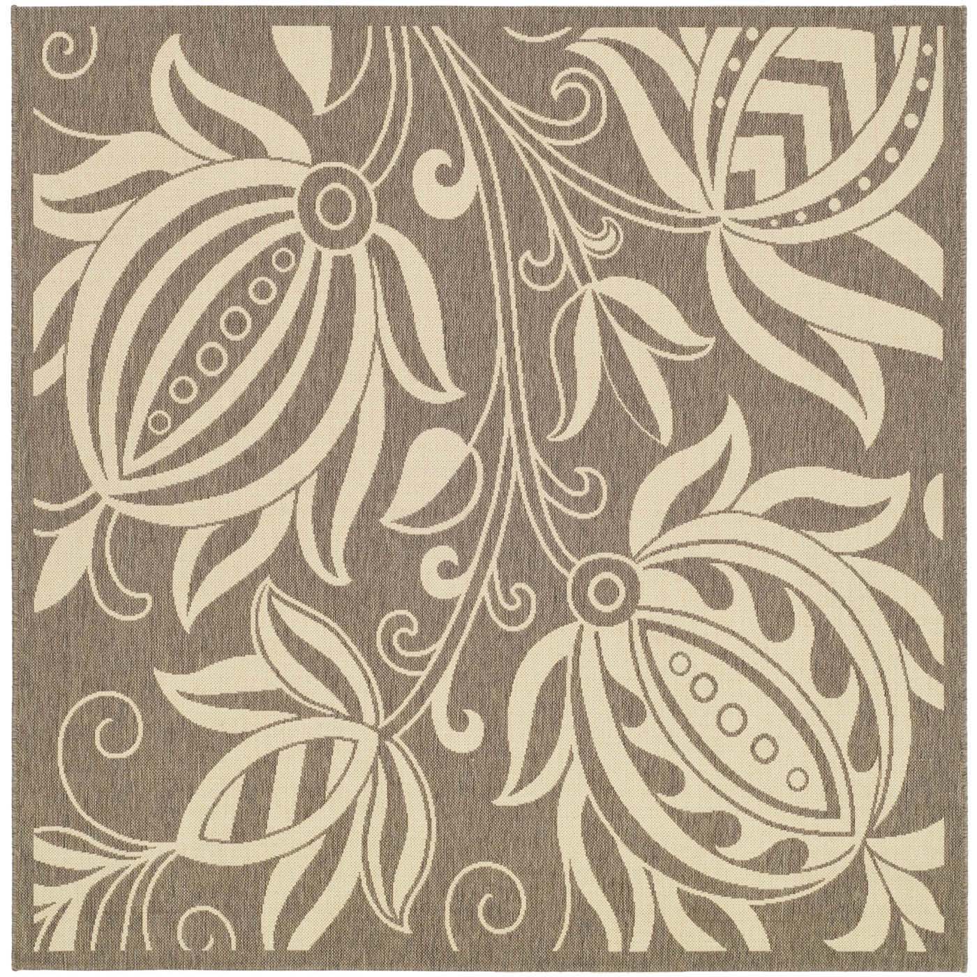 Safavieh Courtyard 2961 Natural Rug, CY2961 - Brown / Natural