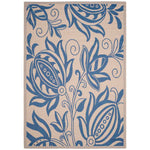 Safavieh Courtyard 2961 Blue Rug, CY2961 - Natural / Blue