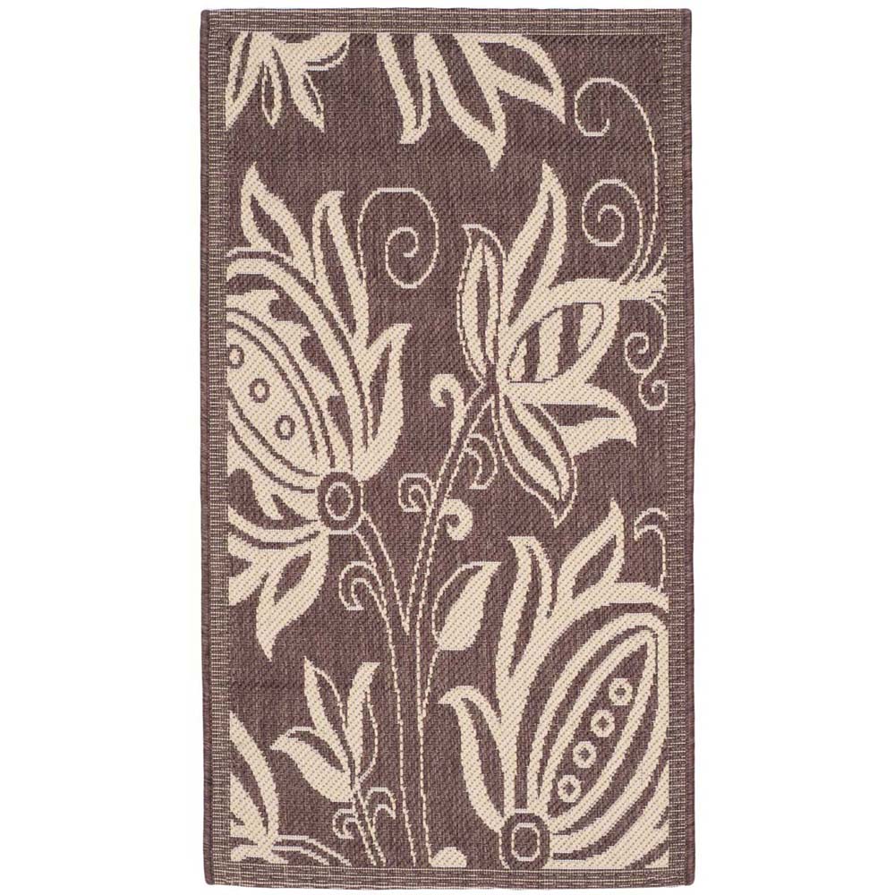 Safavieh Courtyard 2961 Natural Rug, CY2961 - Chocolate / Natural