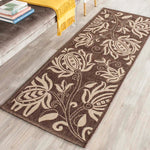 Safavieh Courtyard 2961 Natural Rug, CY2961 - Chocolate / Natural