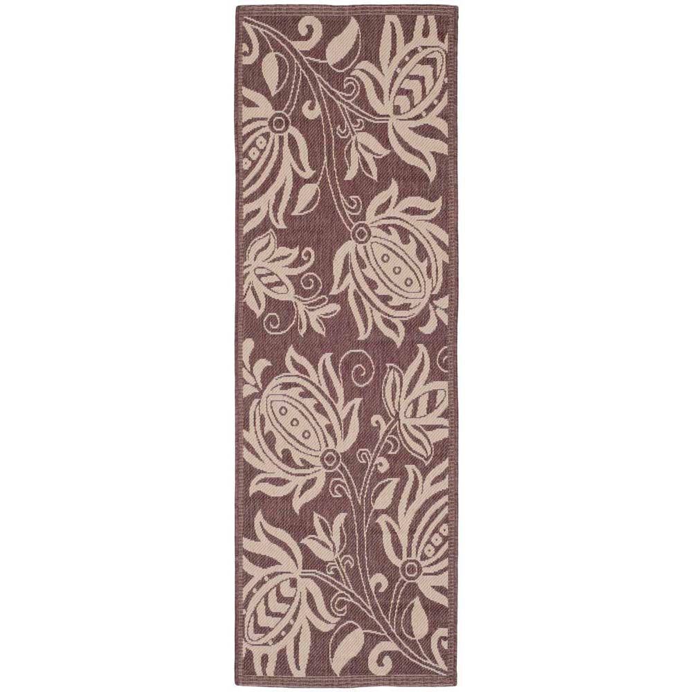 Safavieh Courtyard 2961 Natural Rug, CY2961 - Chocolate / Natural