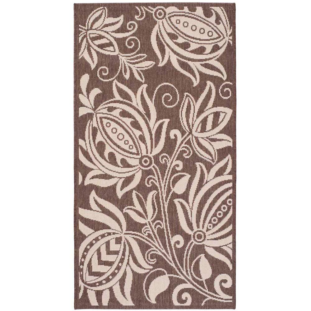 Safavieh Courtyard 2961 Natural Rug, CY2961 - Chocolate / Natural