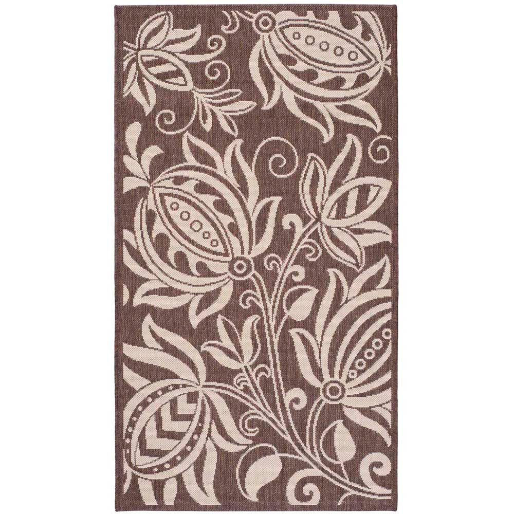 Safavieh Courtyard 2961 Natural Rug, CY2961 - Chocolate / Natural