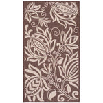 Safavieh Courtyard 2961 Natural Rug, CY2961 - Chocolate / Natural