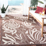 Safavieh Courtyard 2961 Natural Rug, CY2961 - Chocolate / Natural
