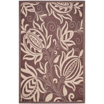 Safavieh Courtyard 2961 Natural Rug, CY2961 - Chocolate / Natural