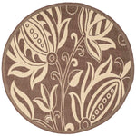 Safavieh Courtyard 2961 Natural Rug, CY2961 - Chocolate / Natural