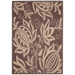 Safavieh Courtyard 2961 Natural Rug, CY2961 - Chocolate / Natural