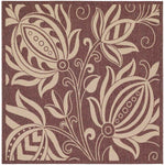 Safavieh Courtyard 2961 Natural Rug, CY2961 - Chocolate / Natural