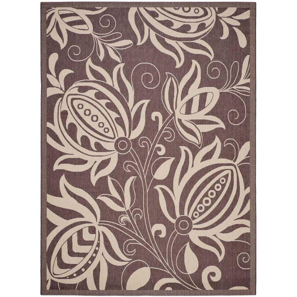 Safavieh Courtyard 2961 Natural Rug, CY2961 - Chocolate / Natural