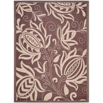Safavieh Courtyard 2961 Natural Rug, CY2961 - Chocolate / Natural