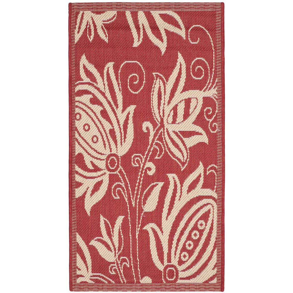 Safavieh Courtyard 2961 Natural Rug, CY2961 - Red / Natural