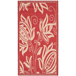 Safavieh Courtyard 2961 Natural Rug, CY2961 - Red / Natural