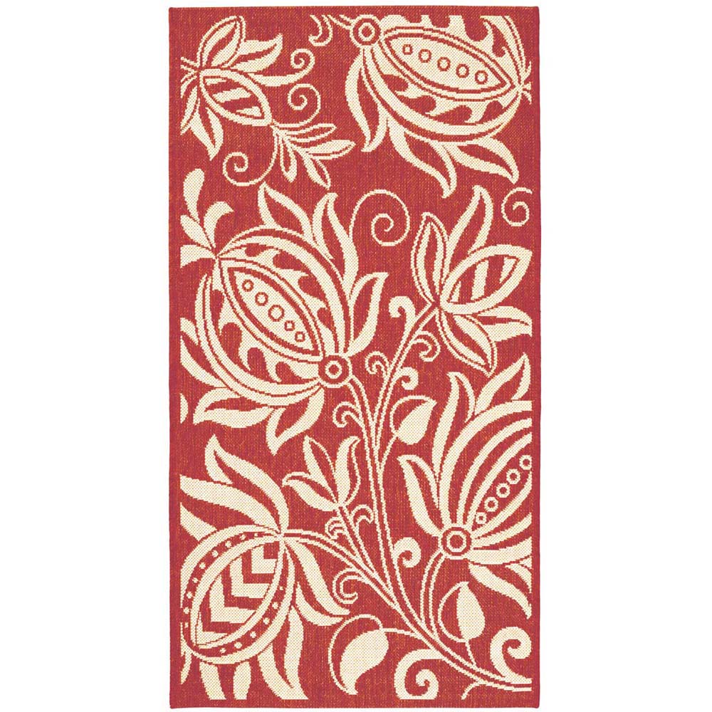 Safavieh Courtyard 2961 Natural Rug, CY2961 - Red / Natural