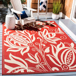 Safavieh Courtyard 2961 Natural Rug, CY2961 - Red / Natural