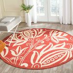 Safavieh Courtyard 104 Rug, CY6104 - Red / Natural