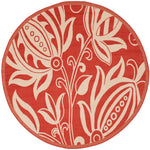 Safavieh Courtyard 2961 Natural Rug, CY2961 - Red / Natural