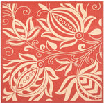 Safavieh Courtyard 2961 Natural Rug, CY2961 - Red / Natural
