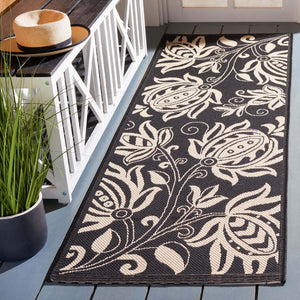 Safavieh Courtyard 2961 Black Rug, CY2961