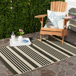 Safavieh Courtyard 062 Rug, CY6062 - Black / Bone