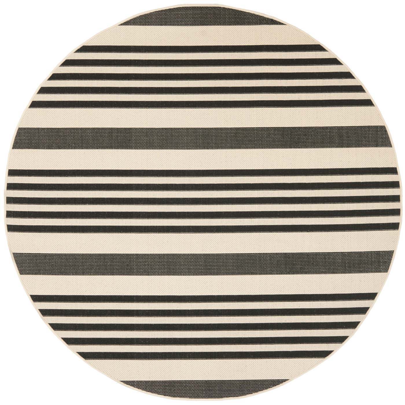 Safavieh Courtyard 062 Rug, CY6062 - Black / Bone