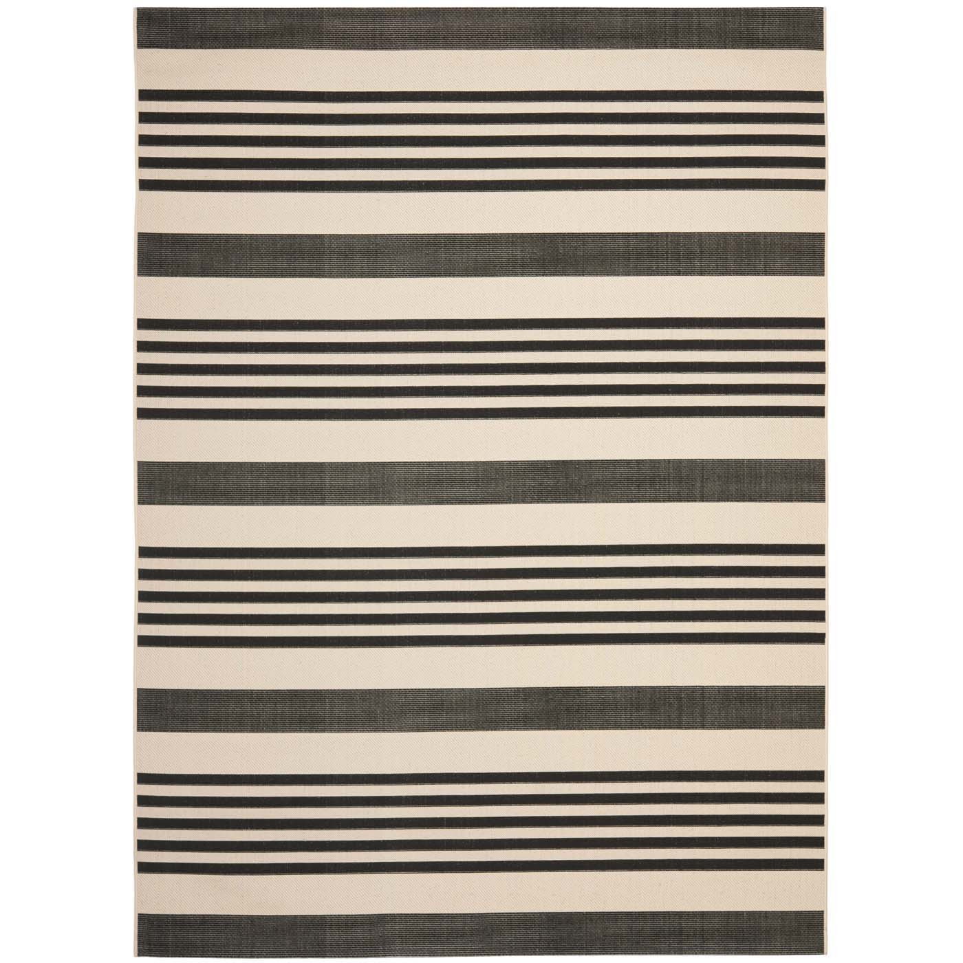 Safavieh Courtyard 062 Rug, CY6062 - Black / Bone