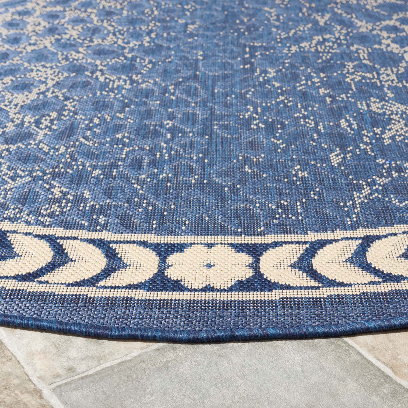 Safavieh Courtyard 100 Rug, CY6100 - NAVY / BEIGE