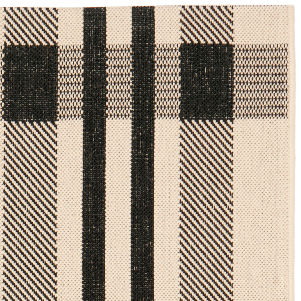 Safavieh Courtyard 201 Rug, CY6201 - Black / Bone